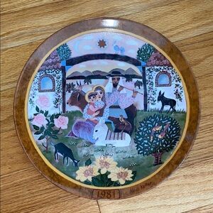 Decorative Plate with Pastoral Scene